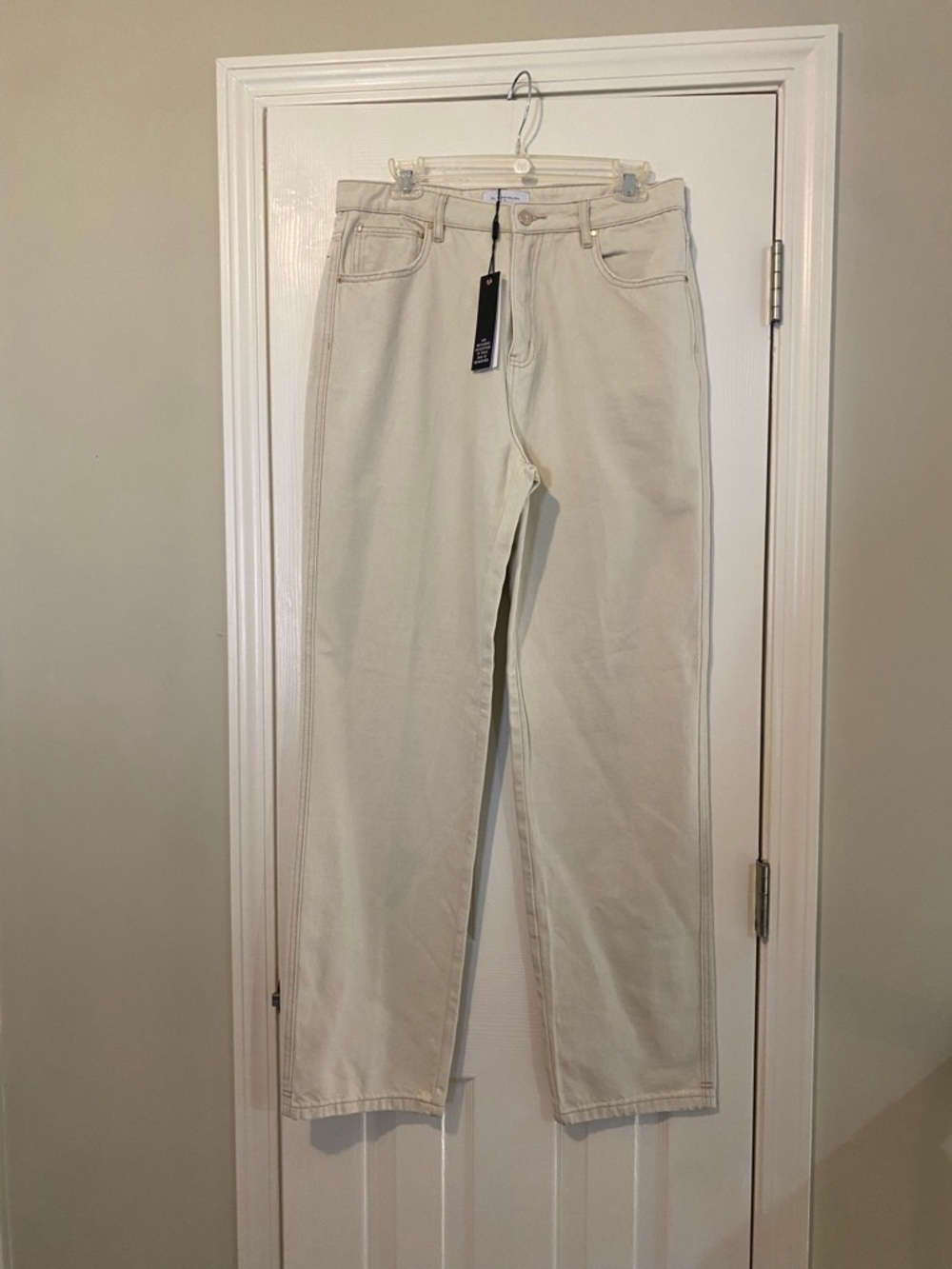 All Things Golden THE HIGH RISE DENIM STRAIGHT LEG JEAN XL NWT $170 - Picture 3 of 9